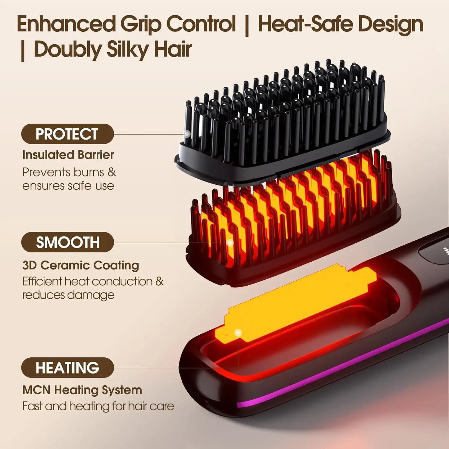 Beawey™ Ionic Hair Straightening Brush