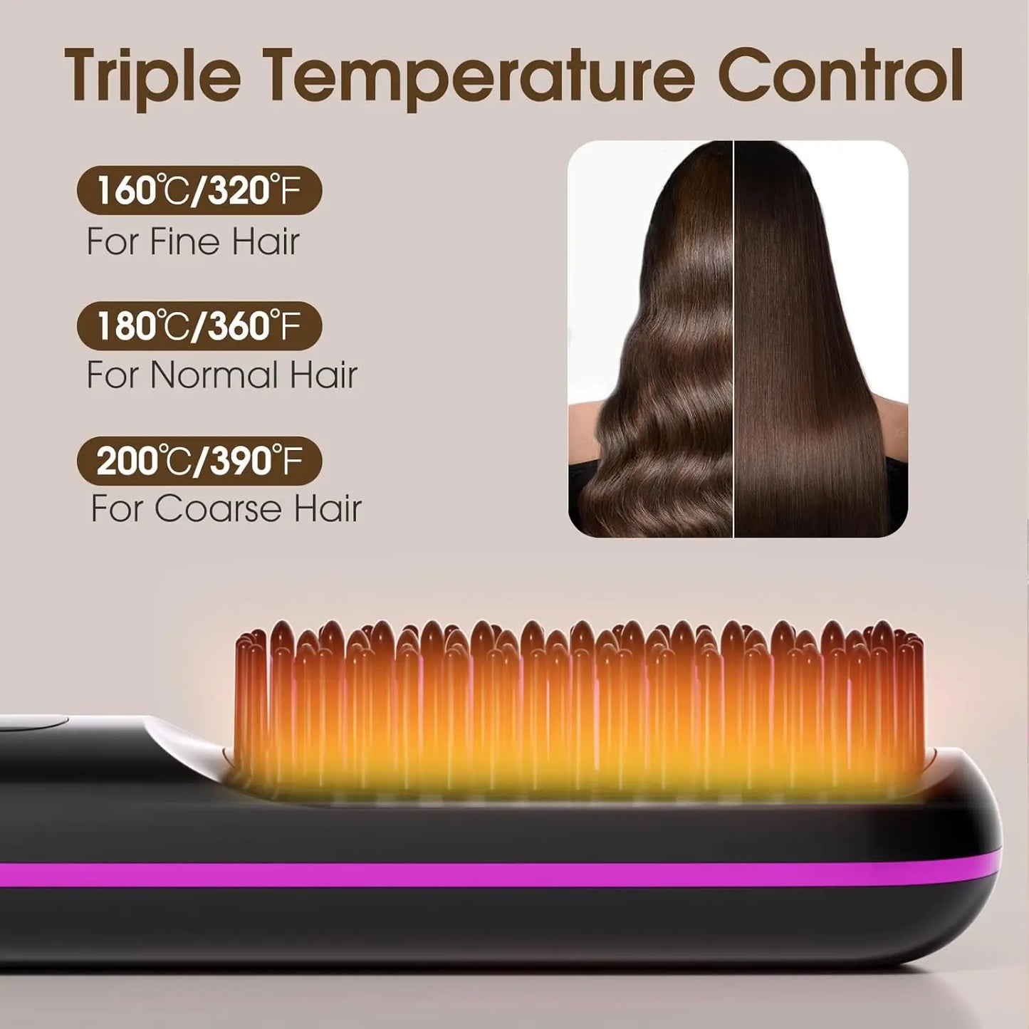 Beawey™ Ionic Hair Straightening Brush